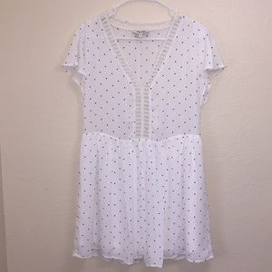 NEW WHITE POLKA DOTTED DRESS ✨